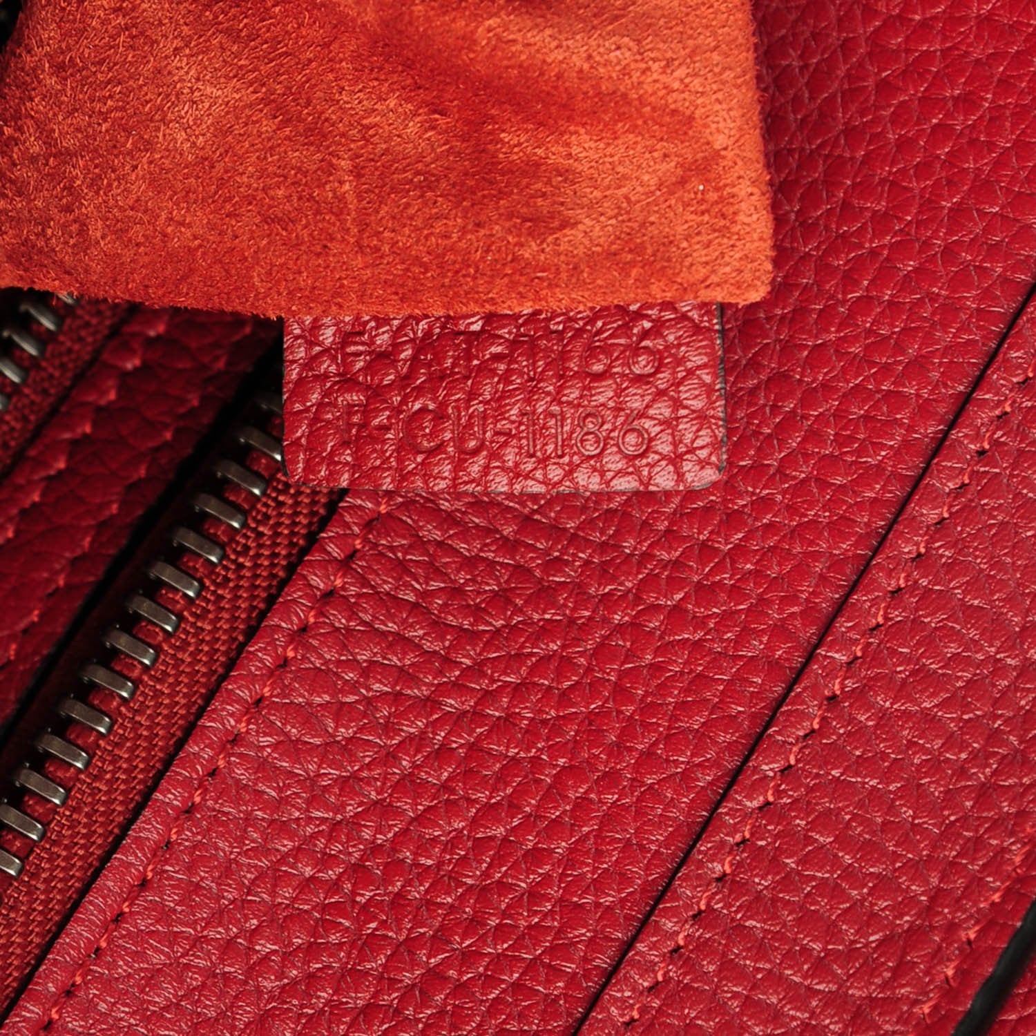 Celine Drummed Calfskin Micro Luggage Merlot 7 of 7