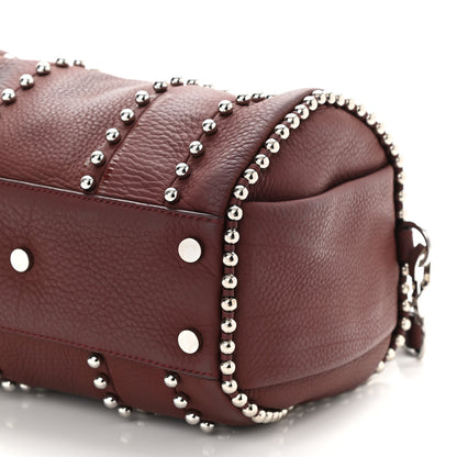 Alexander Wang Calfskin Studded Rockie Matte Beet Rodium Hardware 8 of 9