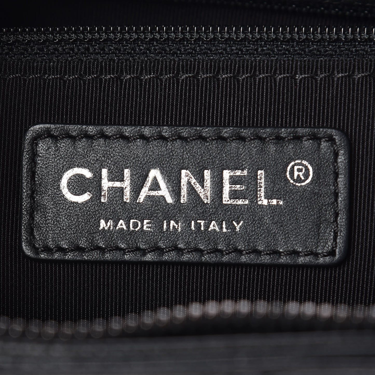 Caviar Quilted City Shopping Tote Black