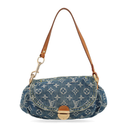 Louis Vuitton Monogram Denim Mini Pleaty Blue 1 of 9
