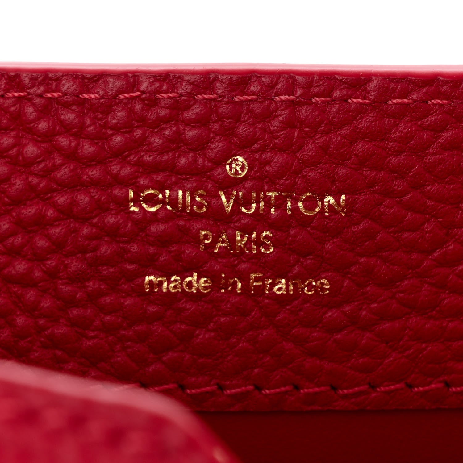 Louis Vuitton Taurillon Mini Capucines Scarlet 6 of 10