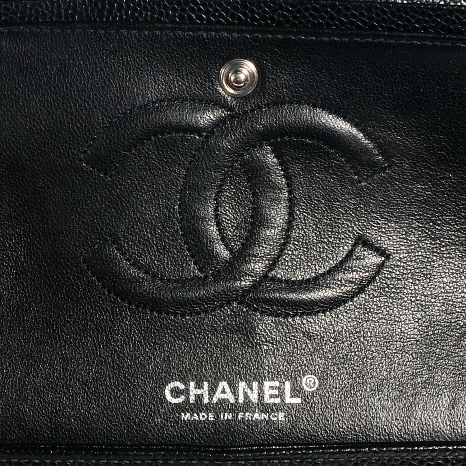 Chanel Caviar Quilted Medium Double Flap Black 7 of 9