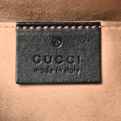 Gucci Calfskin Matelasse Small GG Marmont Chain Shoulder Bag Black Black 7 of 12