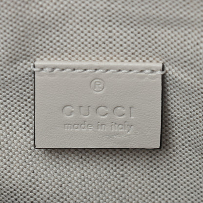 Gucci Calfskin GG Tennis Embossed Mini Double Zip Messenger Bag Mystic White 6 of 9