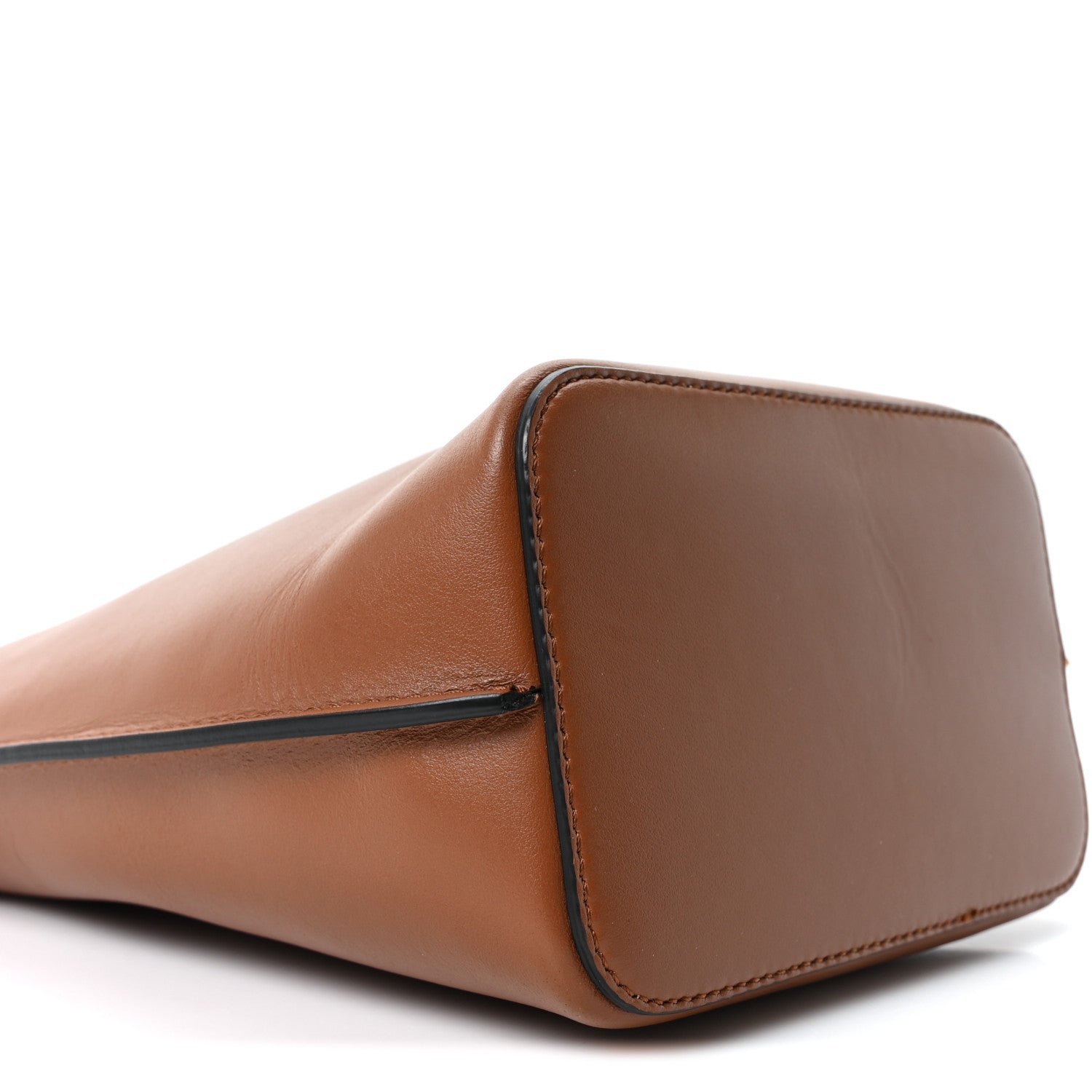 Valentino Garavani Calfskin Vlogo Bucket Bag Brown 1860684