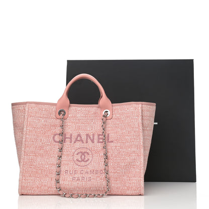Chanel Canvas Medium Deauville Tote Pink 12 of 12