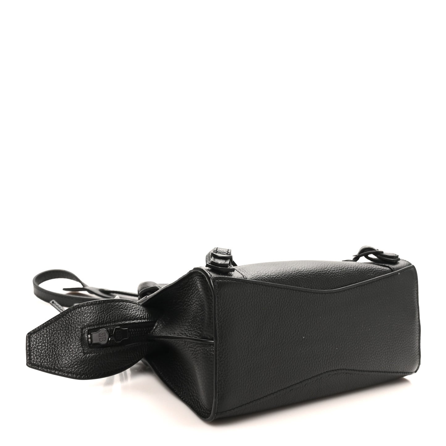 Grained Calfskin Neo Classic Black Hardware Nano City Crossbody Black