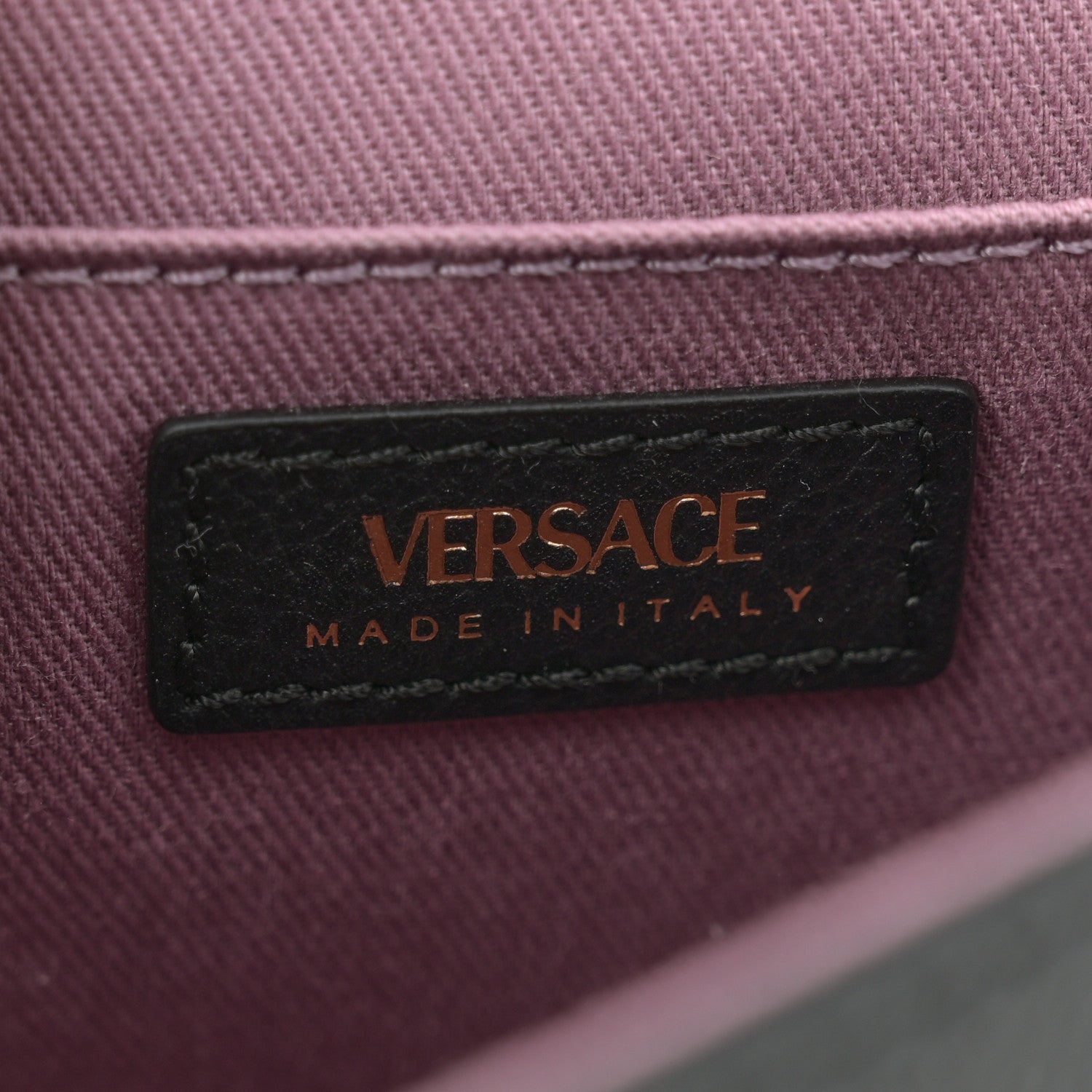 Versace Grained Calfskin La Medusa Flap Shoulder Bag  Black 6 of 9