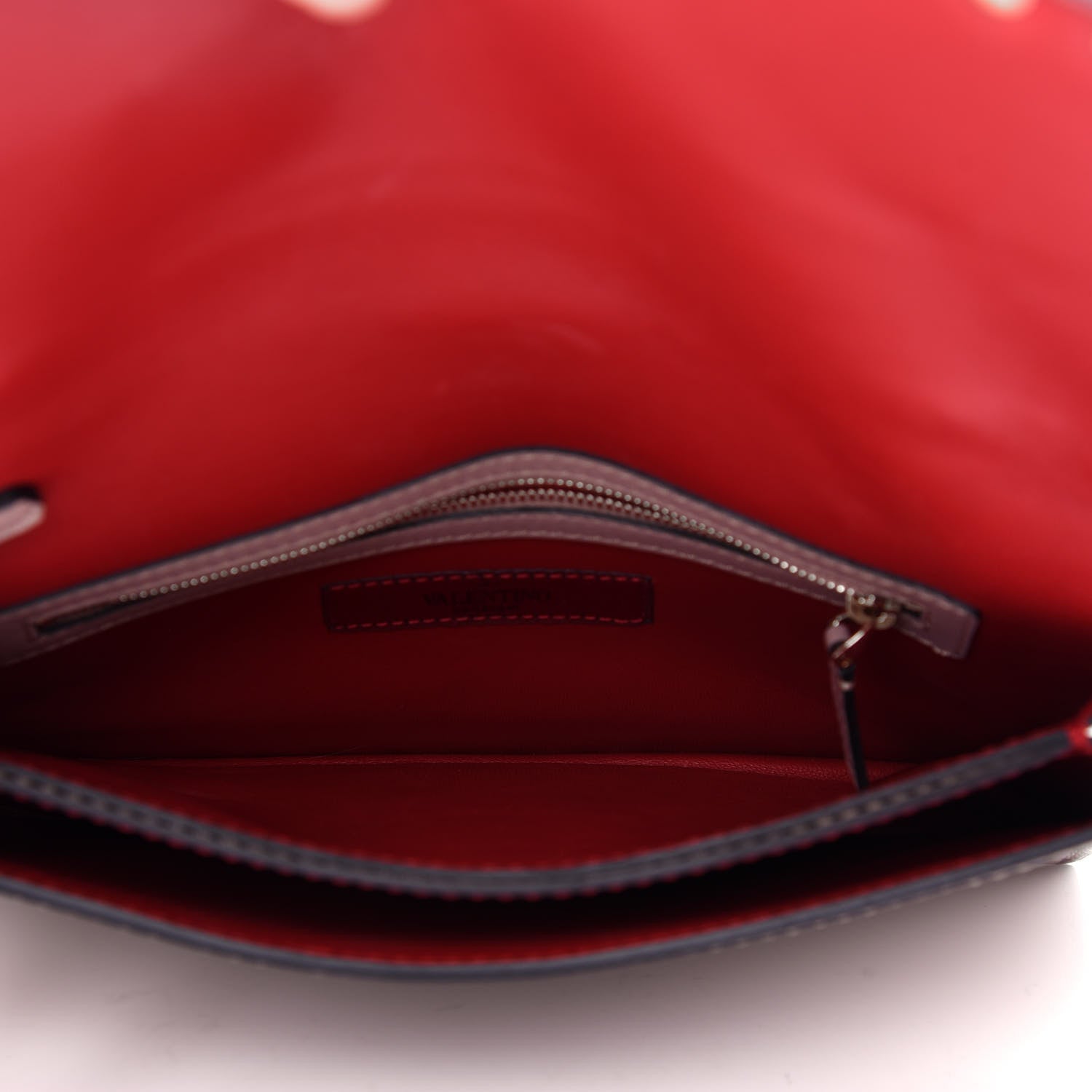 Valentino Garavani Nappa Rockstud Wristlet Clutch Poudre 5 of 8