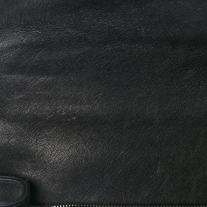 Saint Laurent Sheepskin Matelasse Chevron Monogram Large College Satchel Black 10 of 10