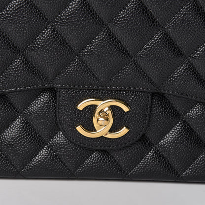 Chanel Caviar Quilted Maxi Double Flap Black 8 of 11