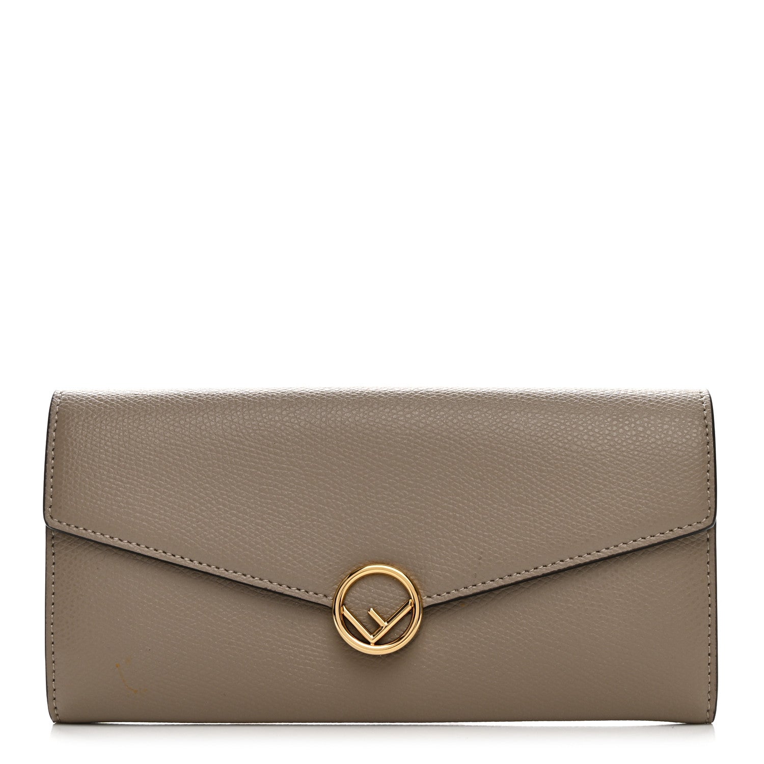 Fendi Vitello Cruise F is Fendi Continental Envelope Wallet Tortora 1 of 9
