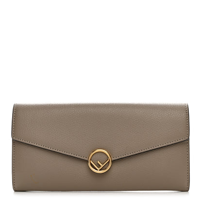 Fendi Vitello Cruise F is Fendi Continental Envelope Wallet Tortora 1 of 9