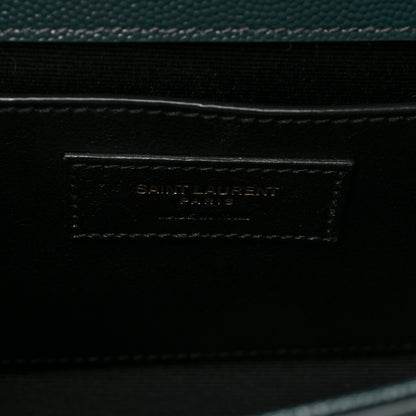 Saint Laurent Grain De Poudre Small Monogram Kate Satchel Sea Turquoise 6 of 8