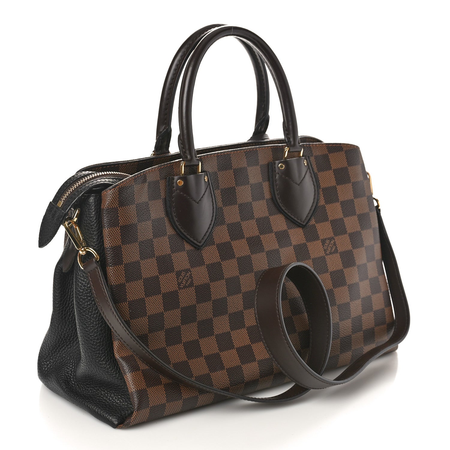 Louis Vuitton Cuir Taurillon Damier Ebene Normandy Black 2 of 9