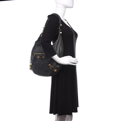 Balenciaga Chevre Giant 21 Gold Hardware Hobo Anthracite 2 of 12