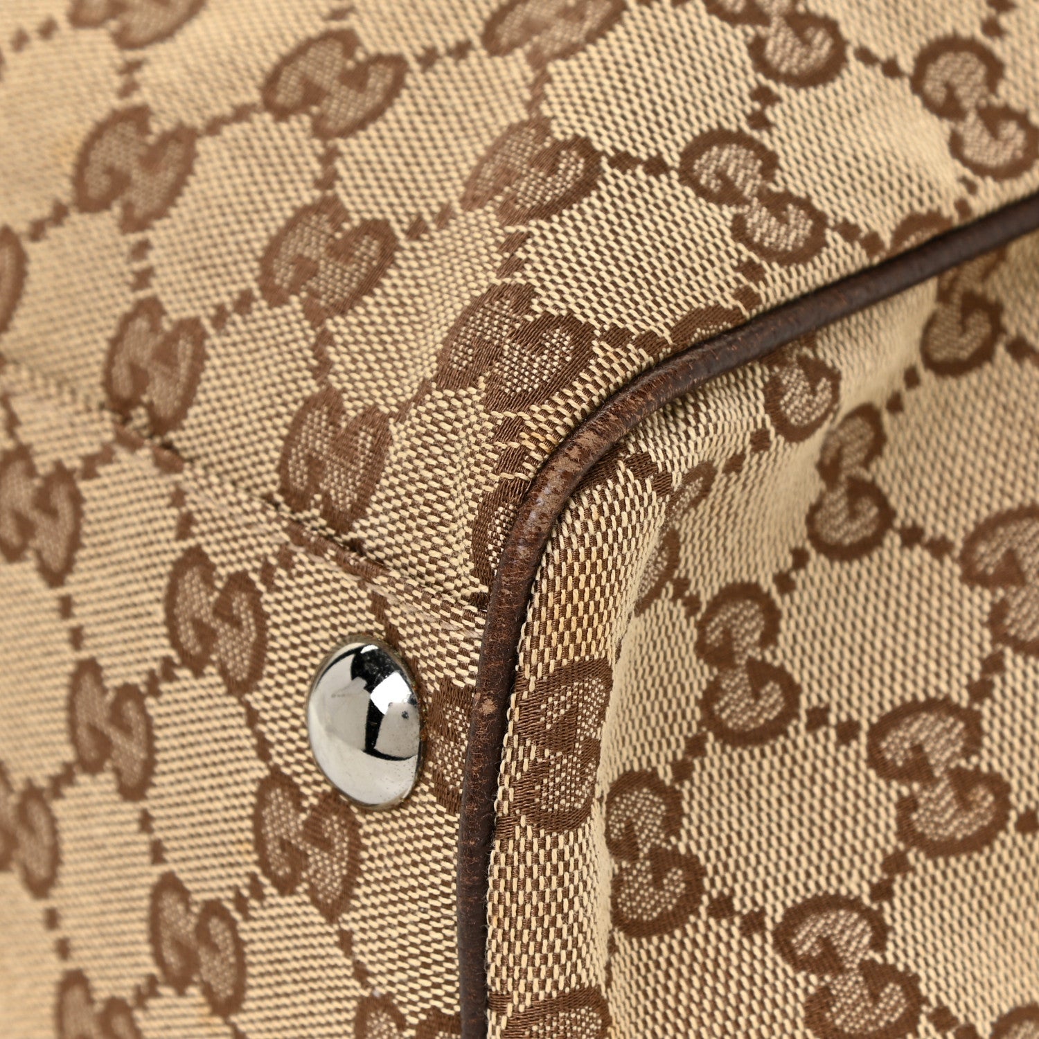 Gucci Monogram Large Tote Dark Brown 12 of 17