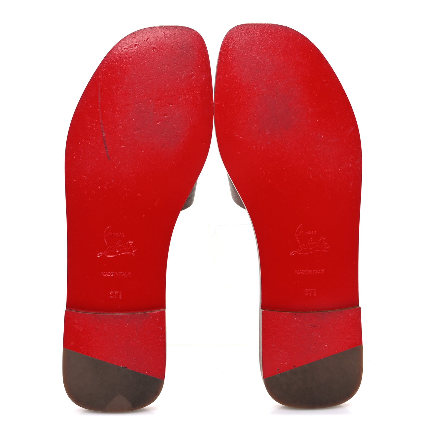 Calfskin Mule Flat Slides 37.5 Cuoio