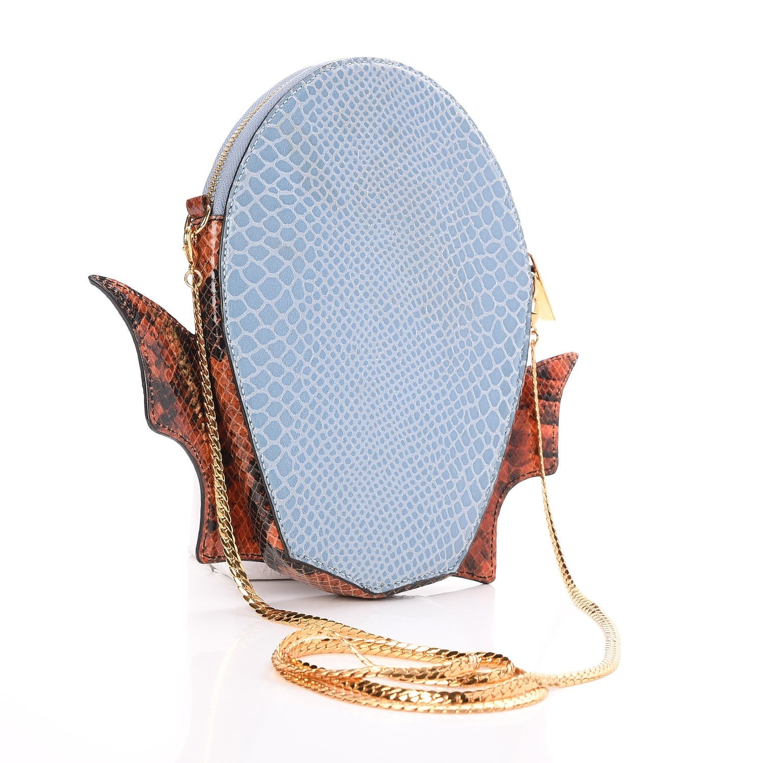 Stella McCartney Faux Python Superstellaheroes Crossbody Bag Blue 3 of 8