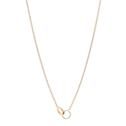 Cartier 18K Pink Gold Interlocking LOVE Necklace 1 of 5