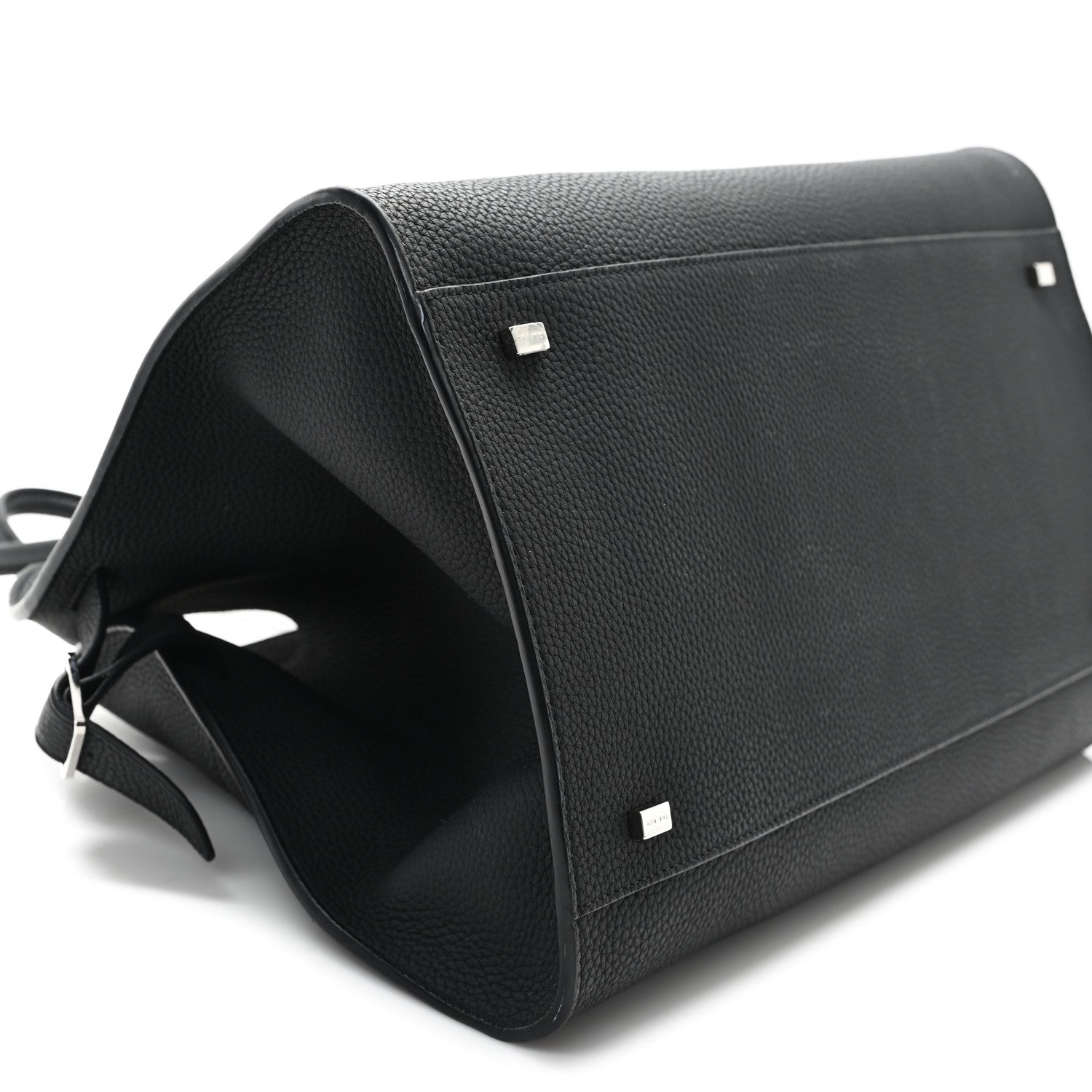 The Row Matte Grained Calfskin Soft Margaux 15 Black 7 of 8