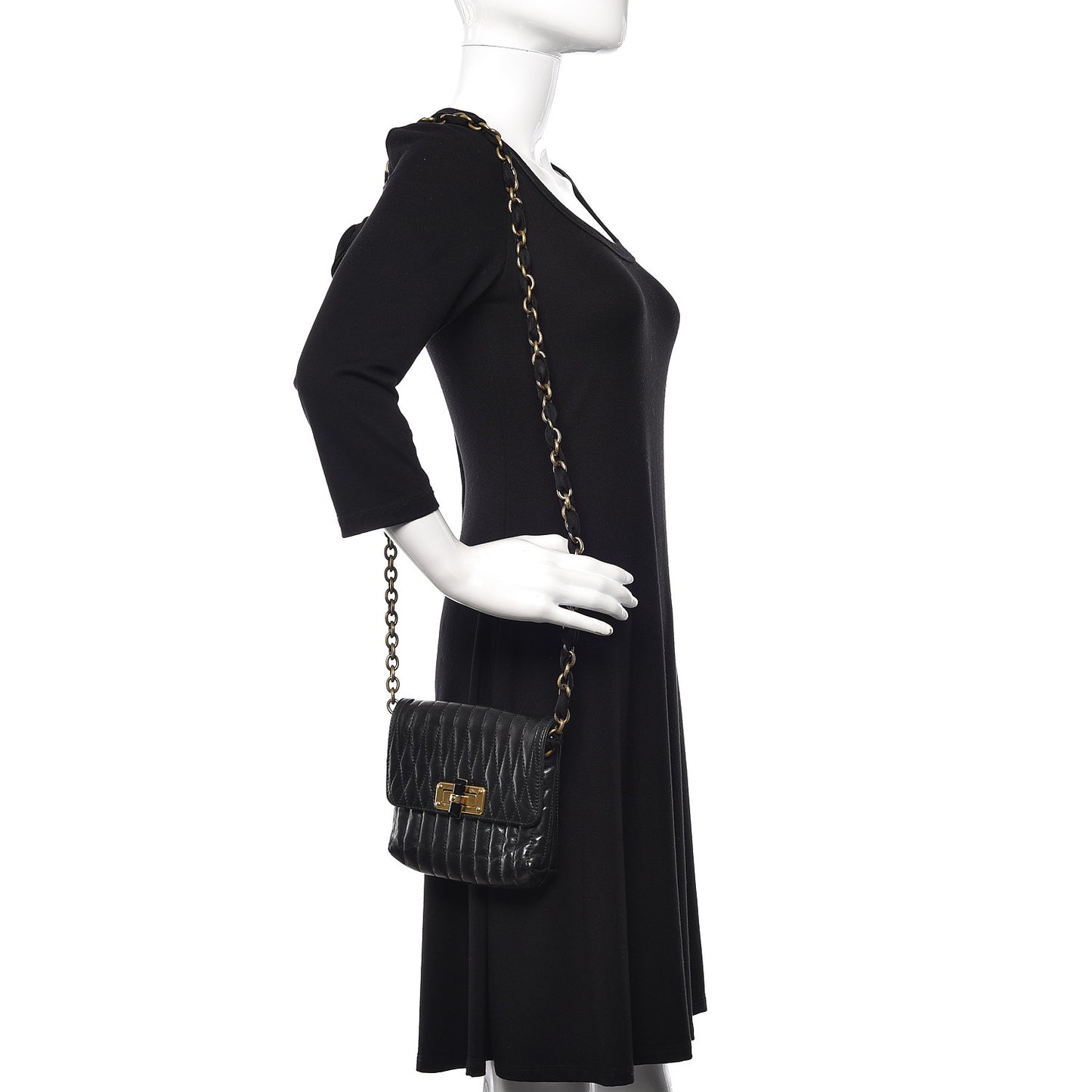 Lambskin Quilted Mini Happy Pop Crossbody Black