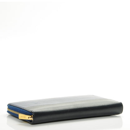 Celine Lambskin Large Zip Around Multifunction Wallet Indigo 4 of 7