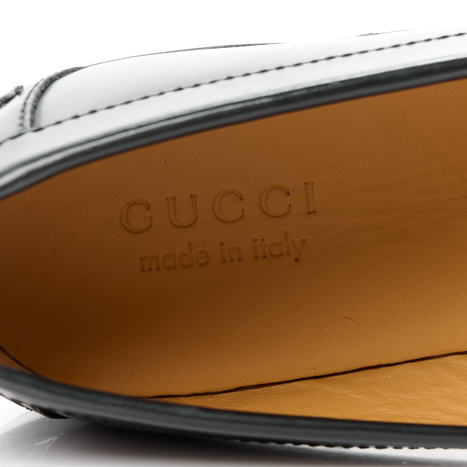 Gucci Mandala Goatskin Mens Horsebit Loafers 10 Black 7 of 11