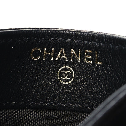 Chanel Caviar Quilted Filigree Card Holder Black 6 of 10