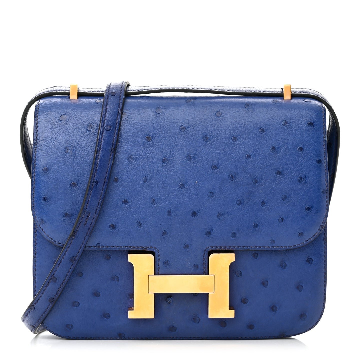 Ostrich Constance 18 Bleu Saphir