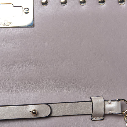 Valentino Garavani Lambskin Rockstud Spike Wallet on Chain Sand 9 of 9