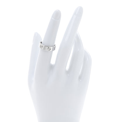 Cartier 18K White Gold 5.5mm LOVE Ring 53 6.5 2 of 4