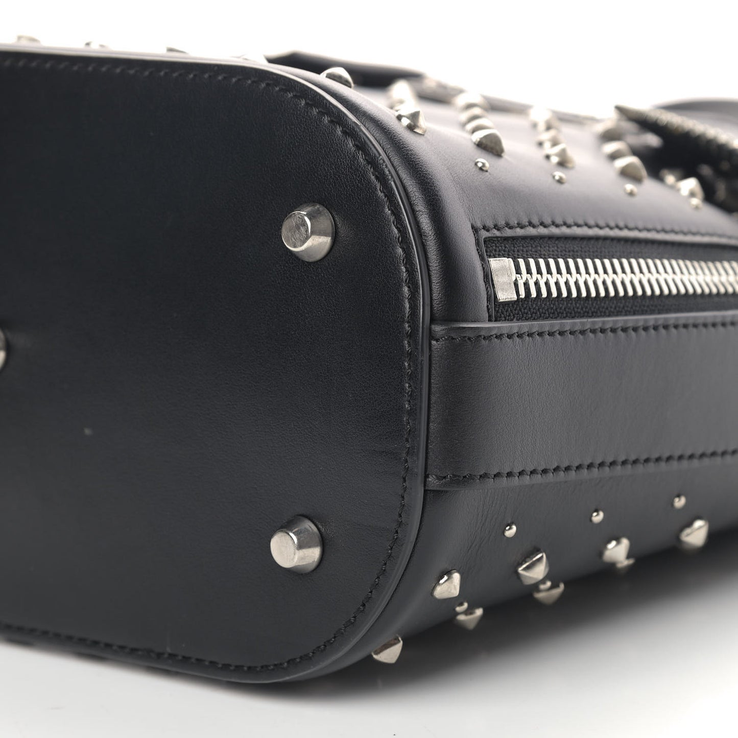 Calfskin Studded Crossbody Bag Black