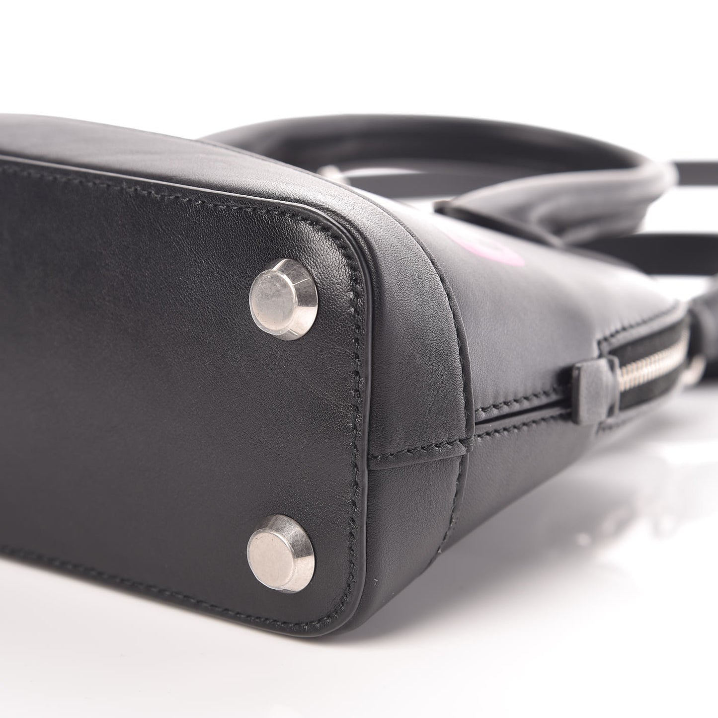 Calfskin I Love Techno XXS Ville Top Handle Bag Black Multicolor