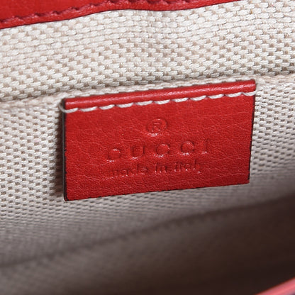 Gucci Pebbled Calfskin Small Soho Flap Crossbody Red 6 of 7