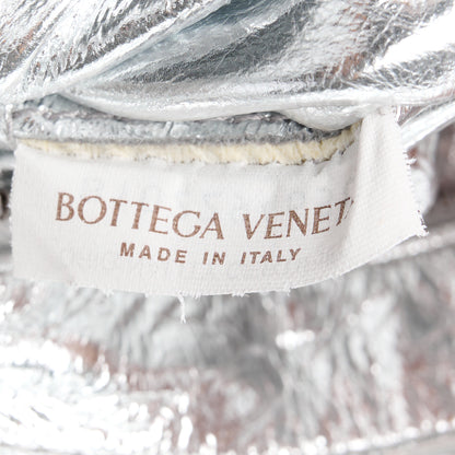 Bottega Veneta Metallic Lambskin Padded Cassette Crossbody Bag Silver 7 of 13