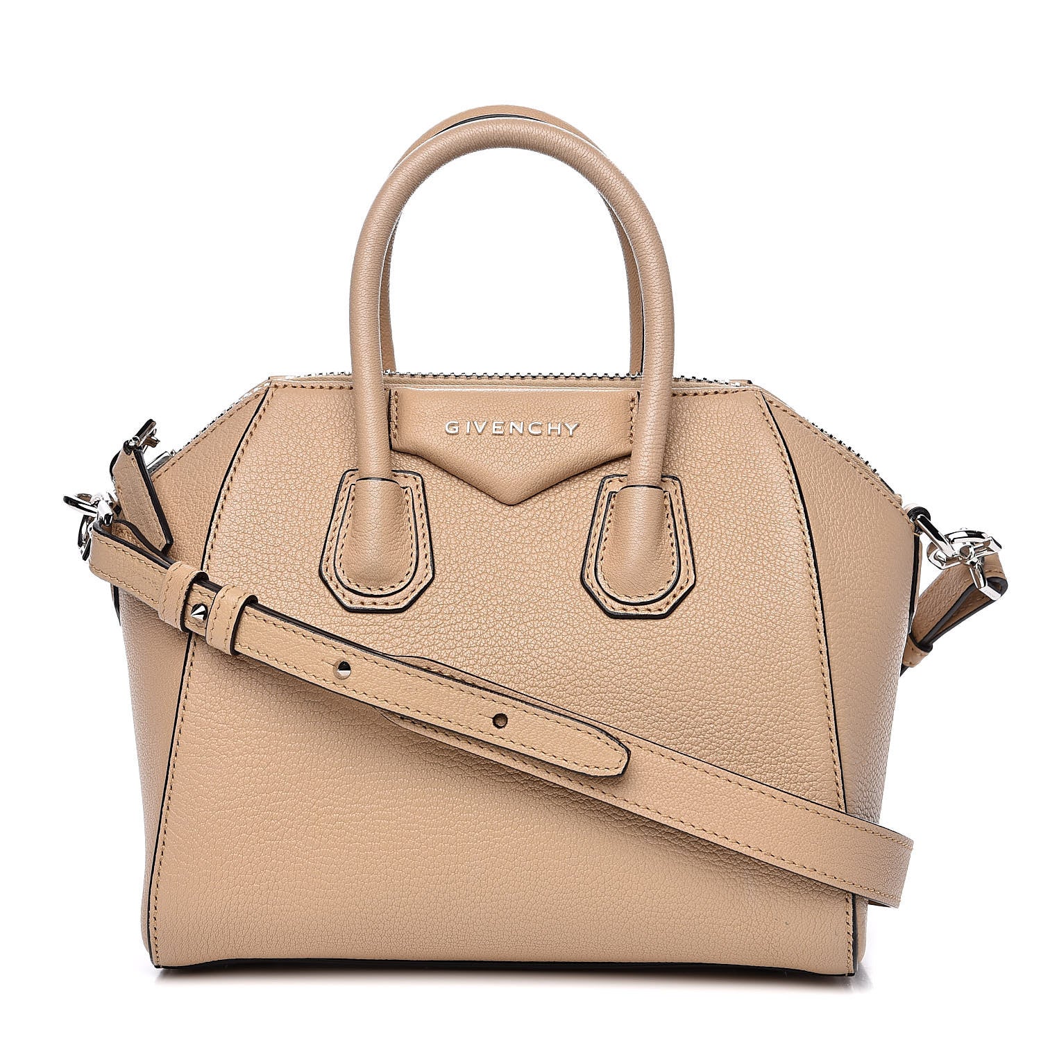 Givenchy Sugar Goatskin Mini Antigona Beige Camel 1 of 16