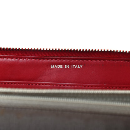 Chanel Patent Quilted Brilliant Zip Around Wallet Red 7 of 11