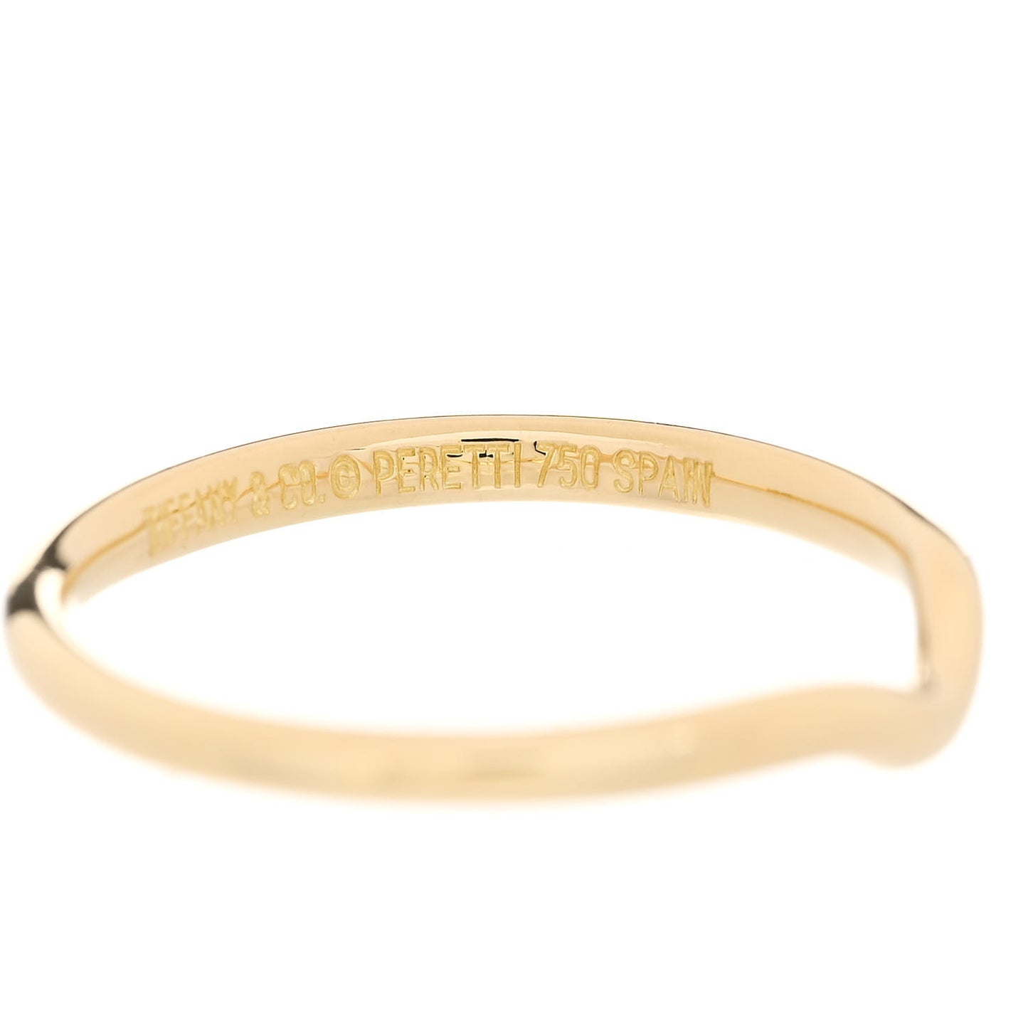 18K Yellow Gold Elsa Peretti Wedding Band Ring 57 8
