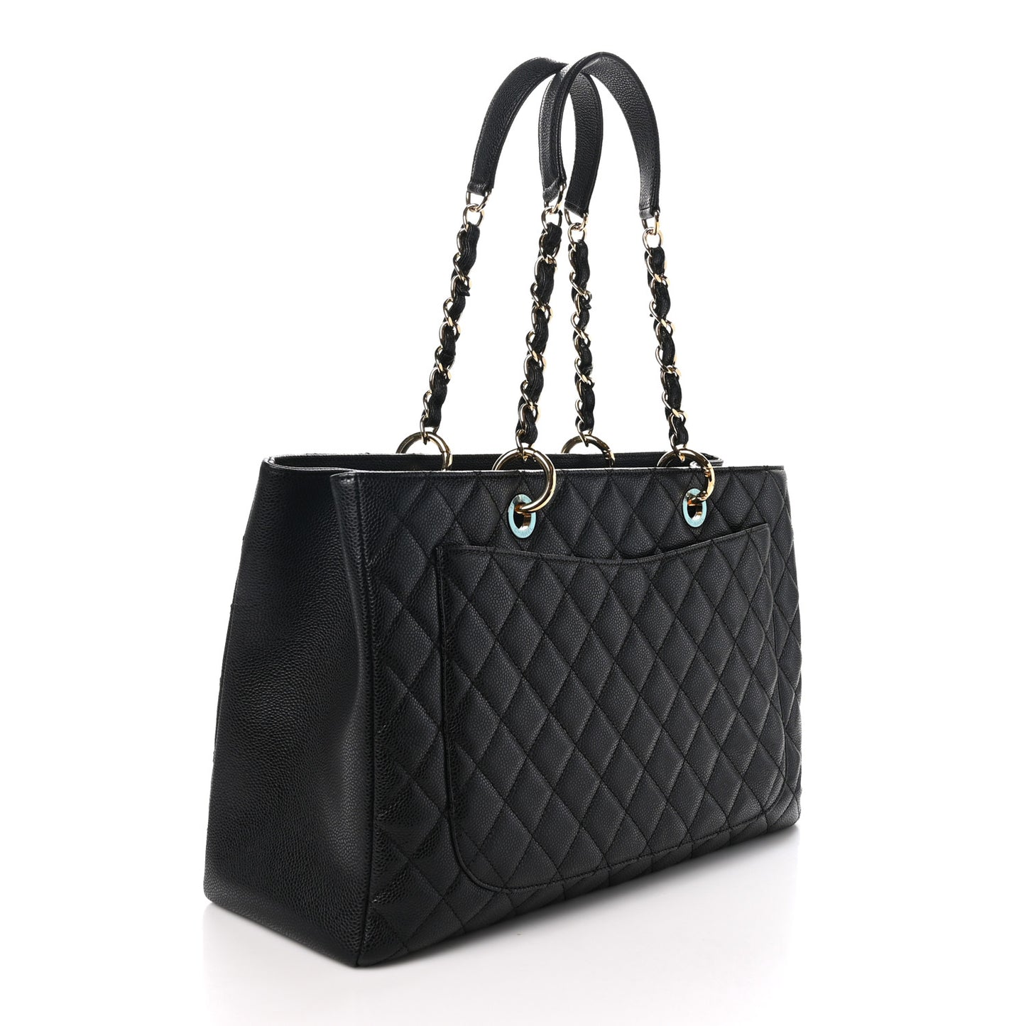 Caviar Quilted XL Grand Shopping Tote GST Black