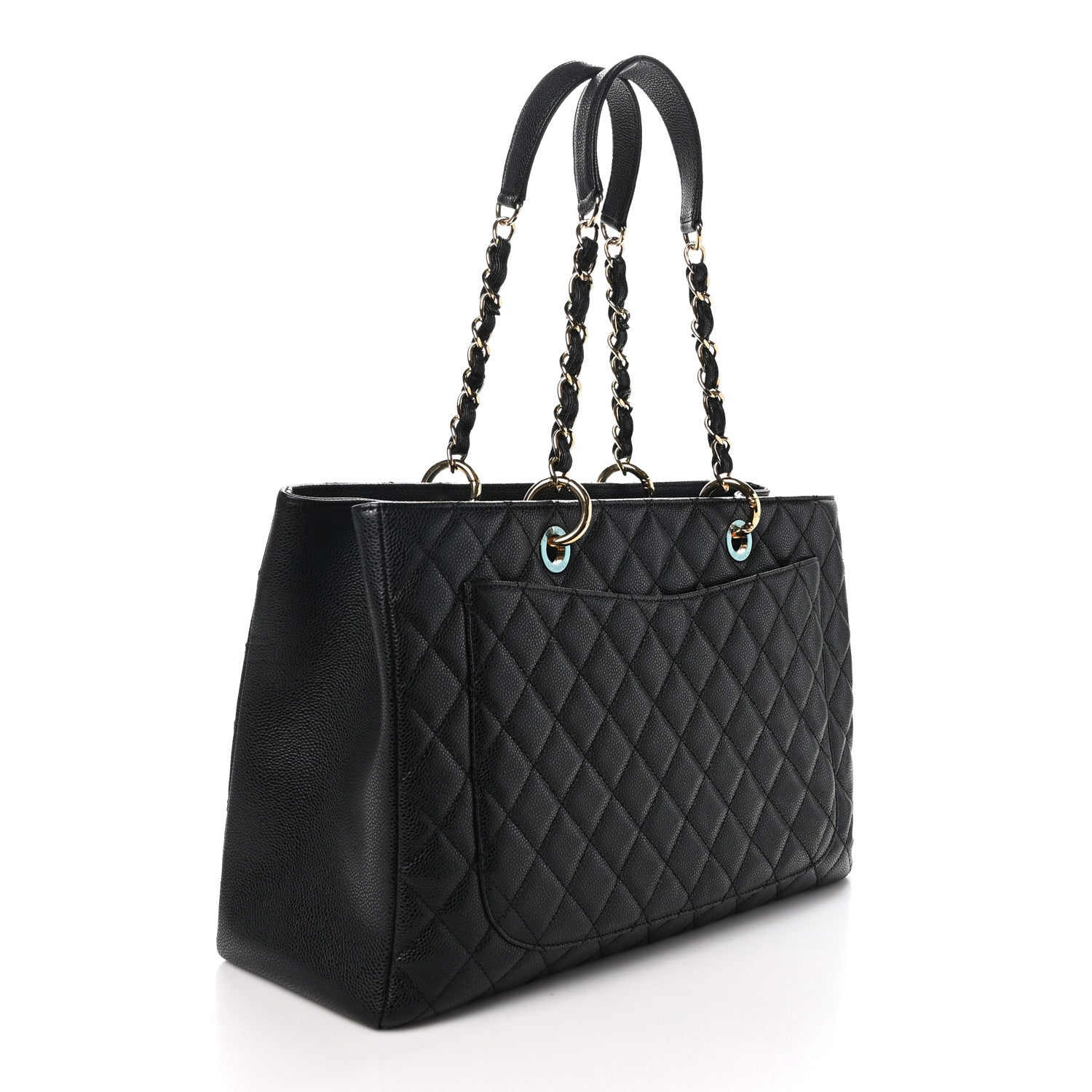 Chanel Caviar Quilted XL Grand Shopping Tote GST Black 3 of 11