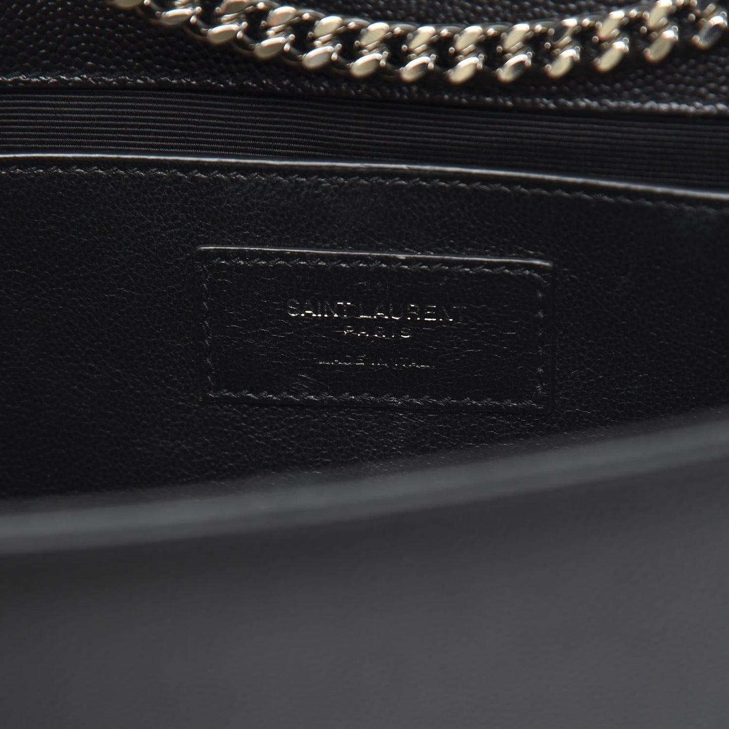 Grain De Poudre Medium Classic Monogram Kate Satchel Black