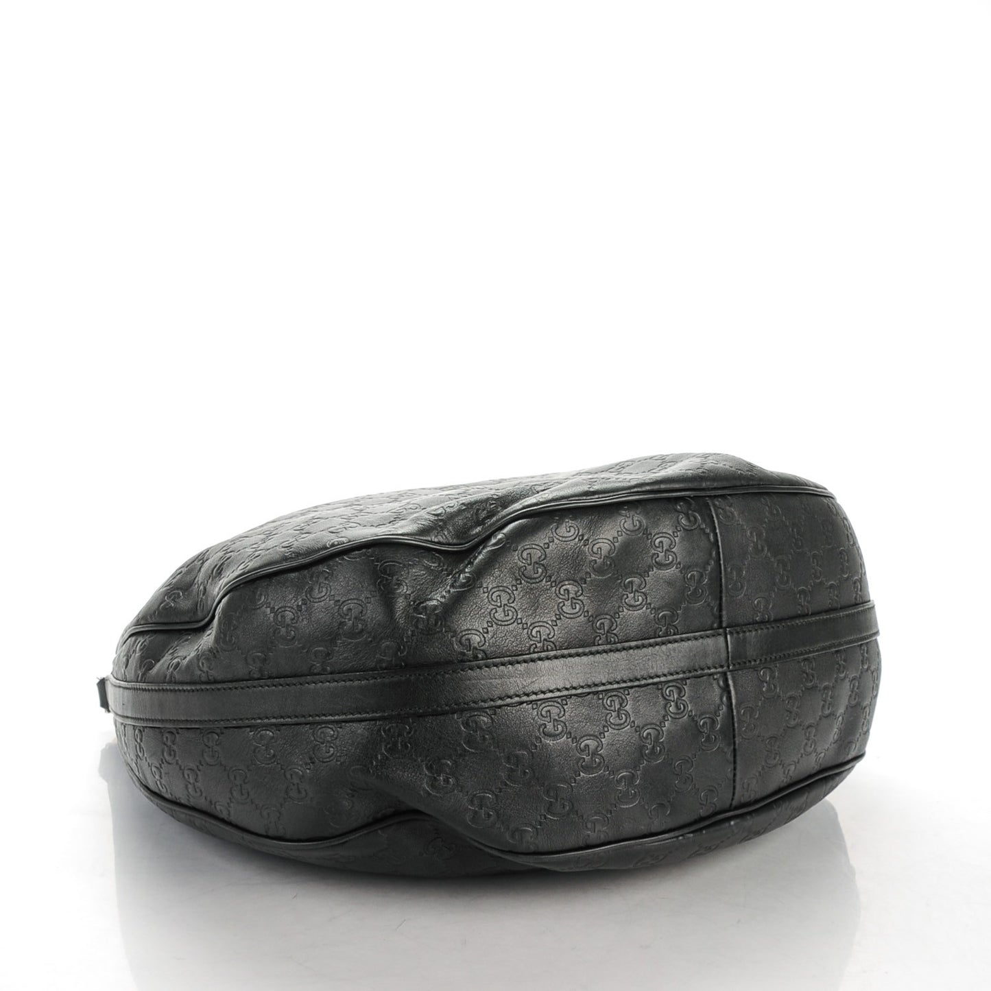 Guccissima Large GG Twins Hobo Black