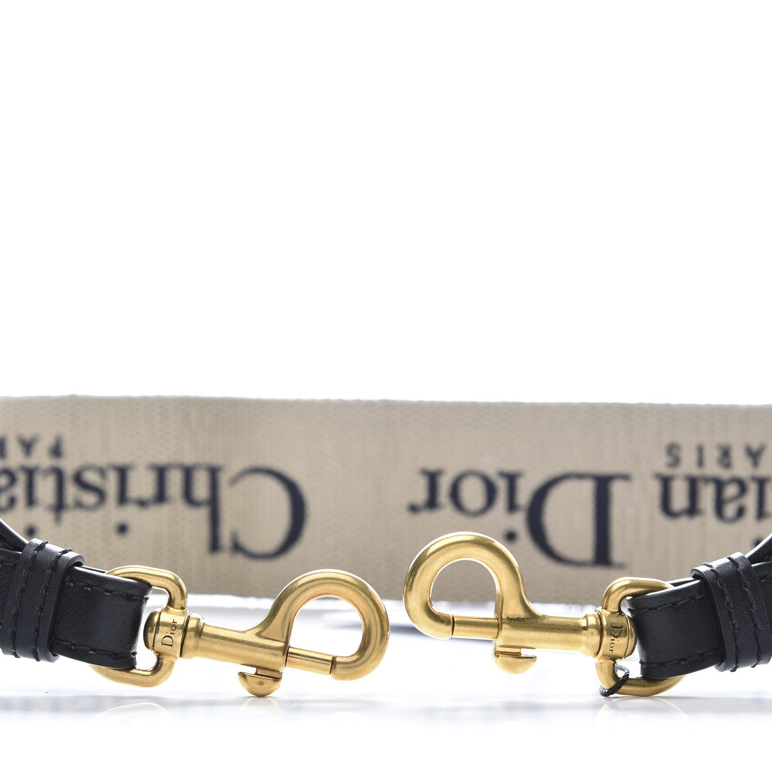 Christian Dior Canvas Embroidered Shoulder Strap Blue 3 of 6