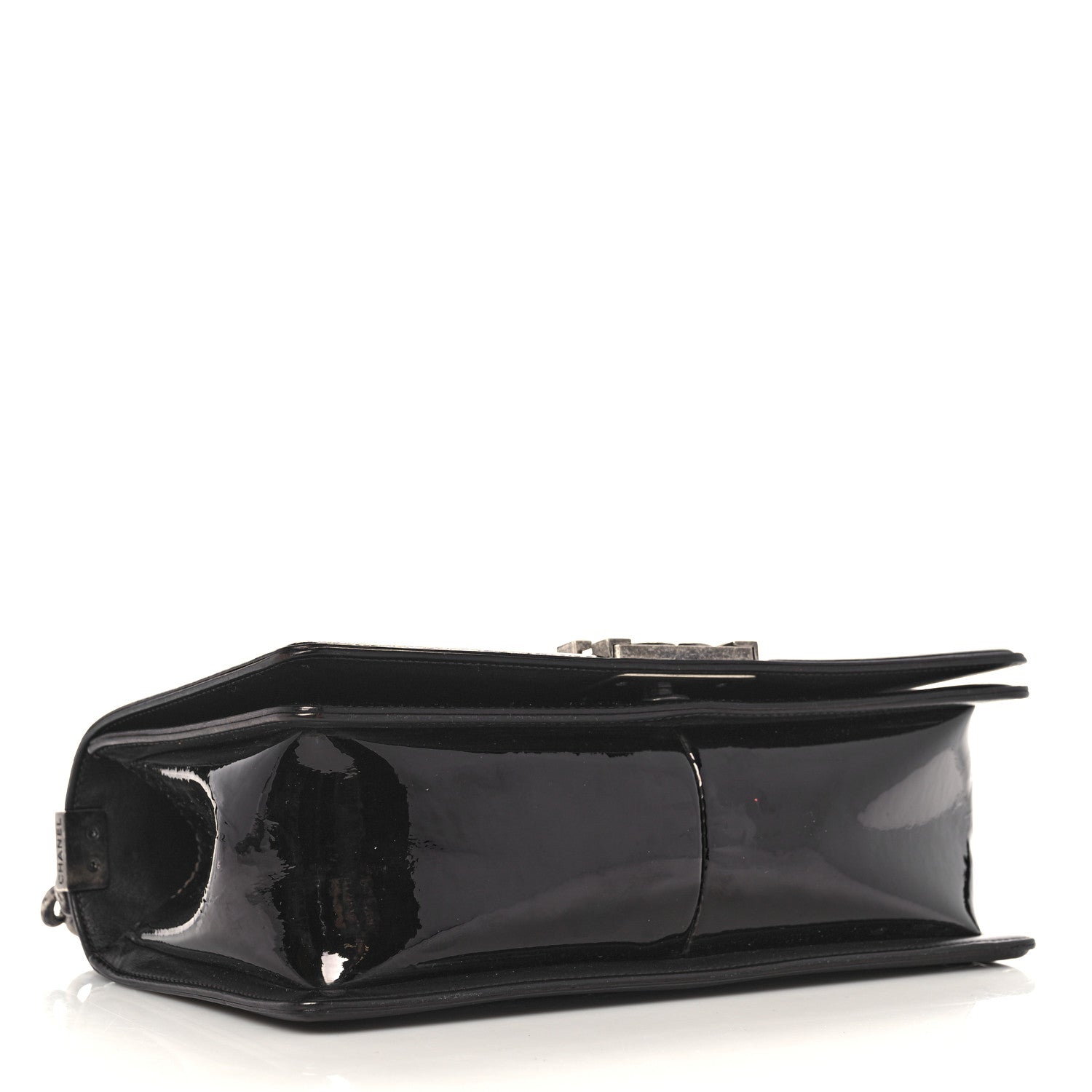 Chanel Patent Calfskin Quilted Medium Boy Flap Black 4 of 10