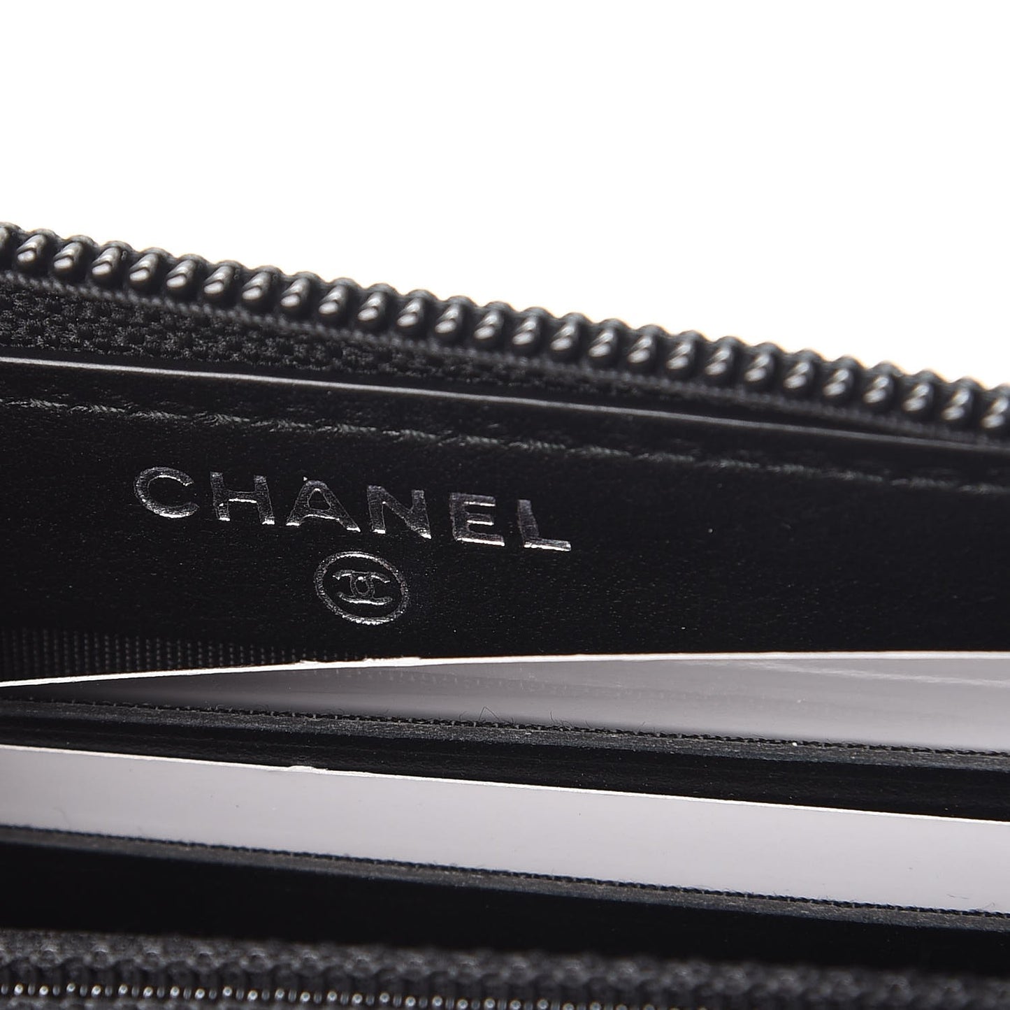 Caviar Quilted Small Boy Zip Around Wallet Black