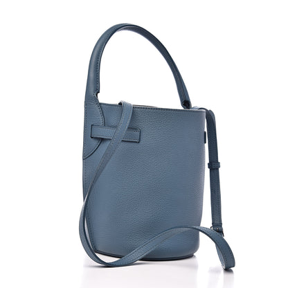 Celine Supple Grained Calfskin Nano Big Bag Bucket Slate Blue 3 of 10