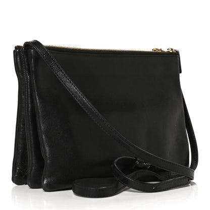 Celine Lambskin Trio Crossbody Bag Black 4 of 13