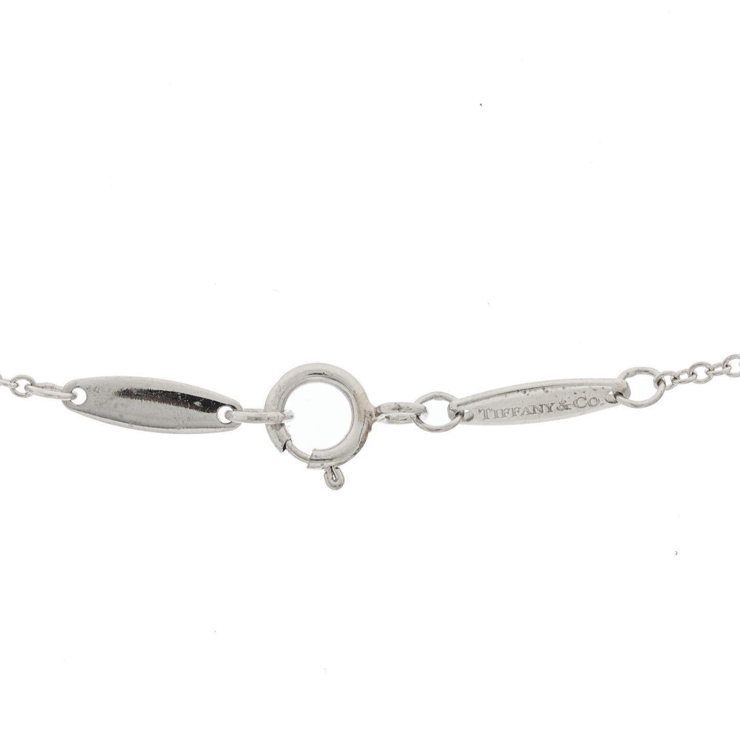 Platinum Diamond .17ct Elsa Peretti Diamonds By The Yard Pendant Necklace