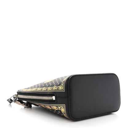 Gucci X SEGA Calfskin GUCCY Stars Mini Dome Shoulder Bag Black Gold 4 of 10